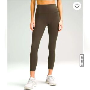Lululemon Base Pace 25” Legging, Size 4 in Dark Olive, NWOT!!